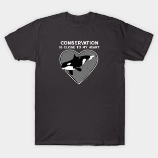 Killer Whale Conservation Heart T-Shirt